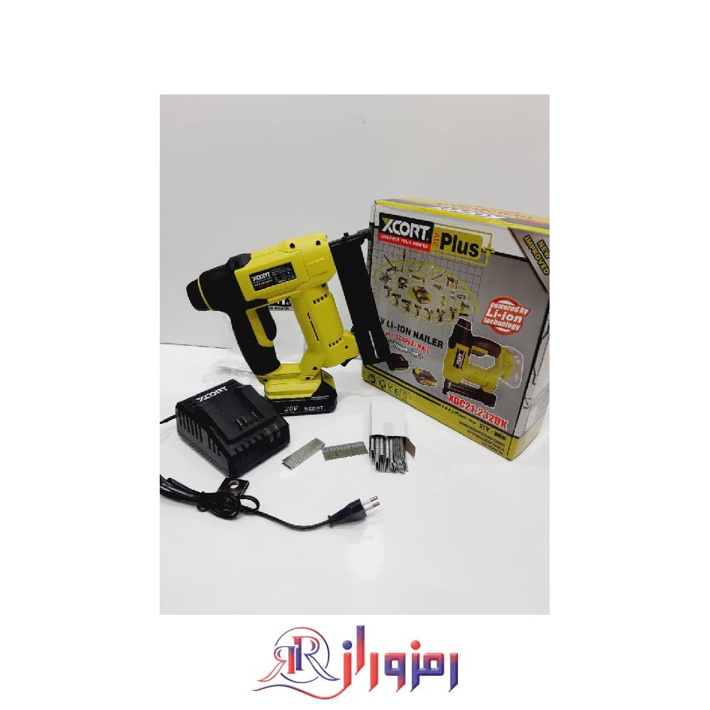 میخ کوب و منگنه کوب شارژی 20 ولت اکسکورت مدل xdc21-232d ، خرید میخ کوب و منگنه کوب شارژی 20 ولت اکسکورت مدل xdc21-232d ، کیفیت بالا دوکاره